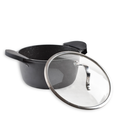 Caçarola Alumínio com Tampa Vidro