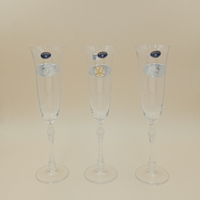 Copos de Cristal com Aplicação