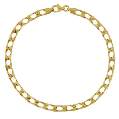 Pulseira Barbela Quadrada Ouro 800
