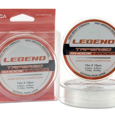 Vega Legend Shock Leader 10x15m Transparente