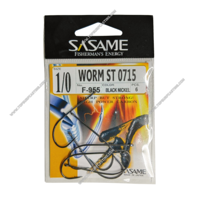 Anzol Sasame F-955 Worm 0715 BLK