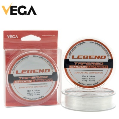 Vega Legend Shock Leader 10x15m Transparente