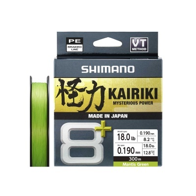 Shimano Kairiki 8+ 300m Multifilamento Verde Shimano Kairiki 8+ 300m Multifilamento Verde
