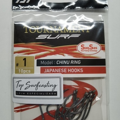 Anzóis Tournament Hook Surf SaqSas Chinu Ring