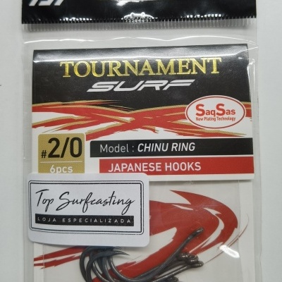 Anzóis Tournament Hook Surf SaqSas Chinu Ring
