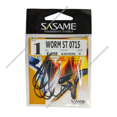 Anzol Sasame F-955 Worm 0715 BLK