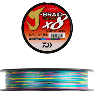 Daiwa J-Braid Grand X8 300m Multicor Multifilamento