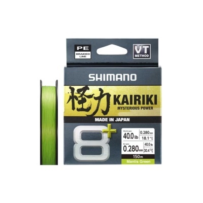 Shimano Kairiki 8+ 300m Multifilamento Verde Shimano Kairiki 8+ 300m Multifilamento Verde
