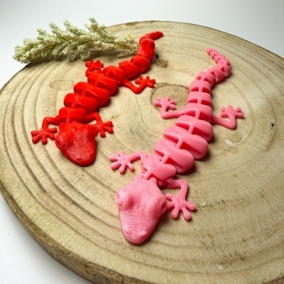 🦎Lagarto Articulado – Brinquedo 3D