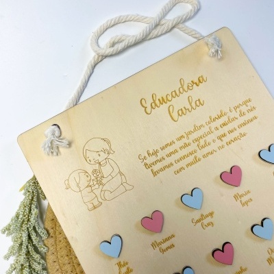 Quadro&#x20;Personalizado&#x20;para&#x20;Educadora,&#x20;Professora&#x20;ou&#x20;Auxiliar