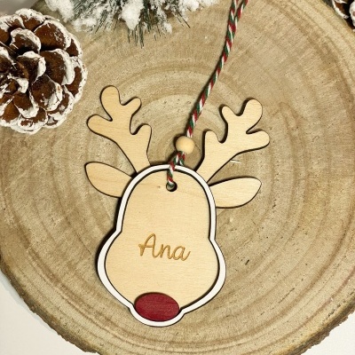 🦌 Rena com Nome Gravado