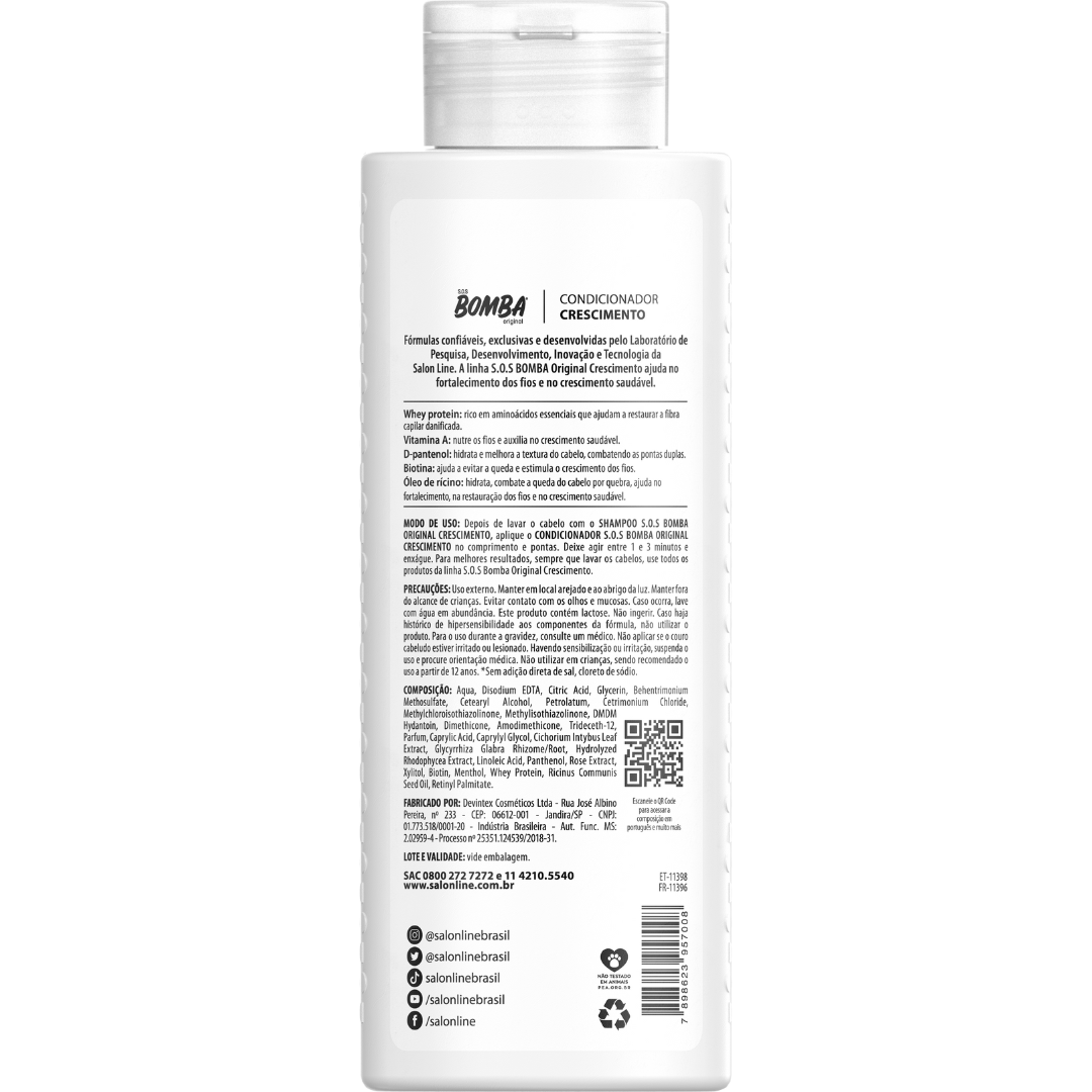 Condicionador SOS Bomba Antiqueda Salon Line