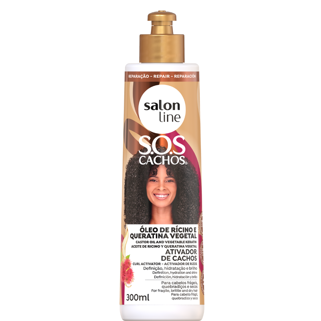 Sos Ativador Ricino E Queratina 300Ml