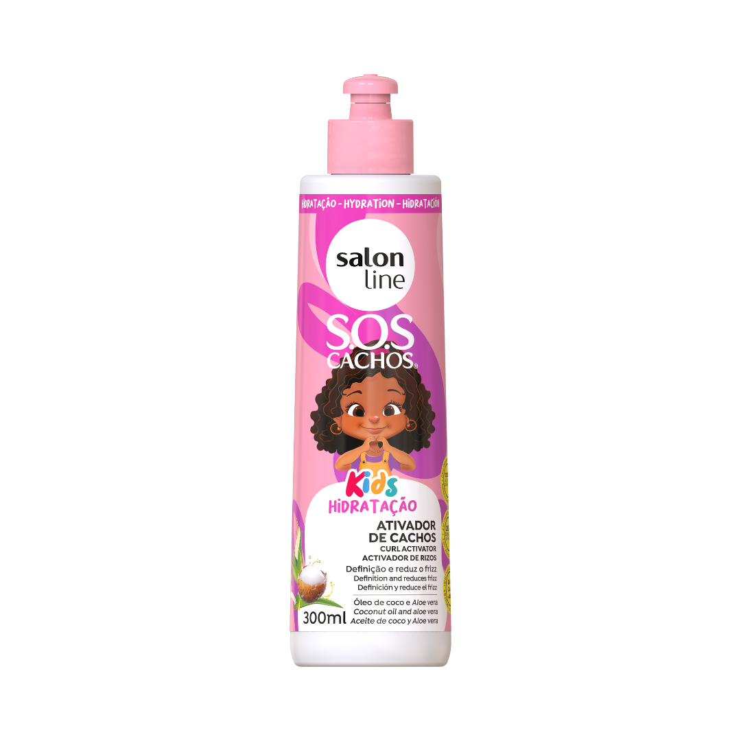 SALON LINE SOS CACHOS KIDS ATIVADOR DE CACHOS 300ML