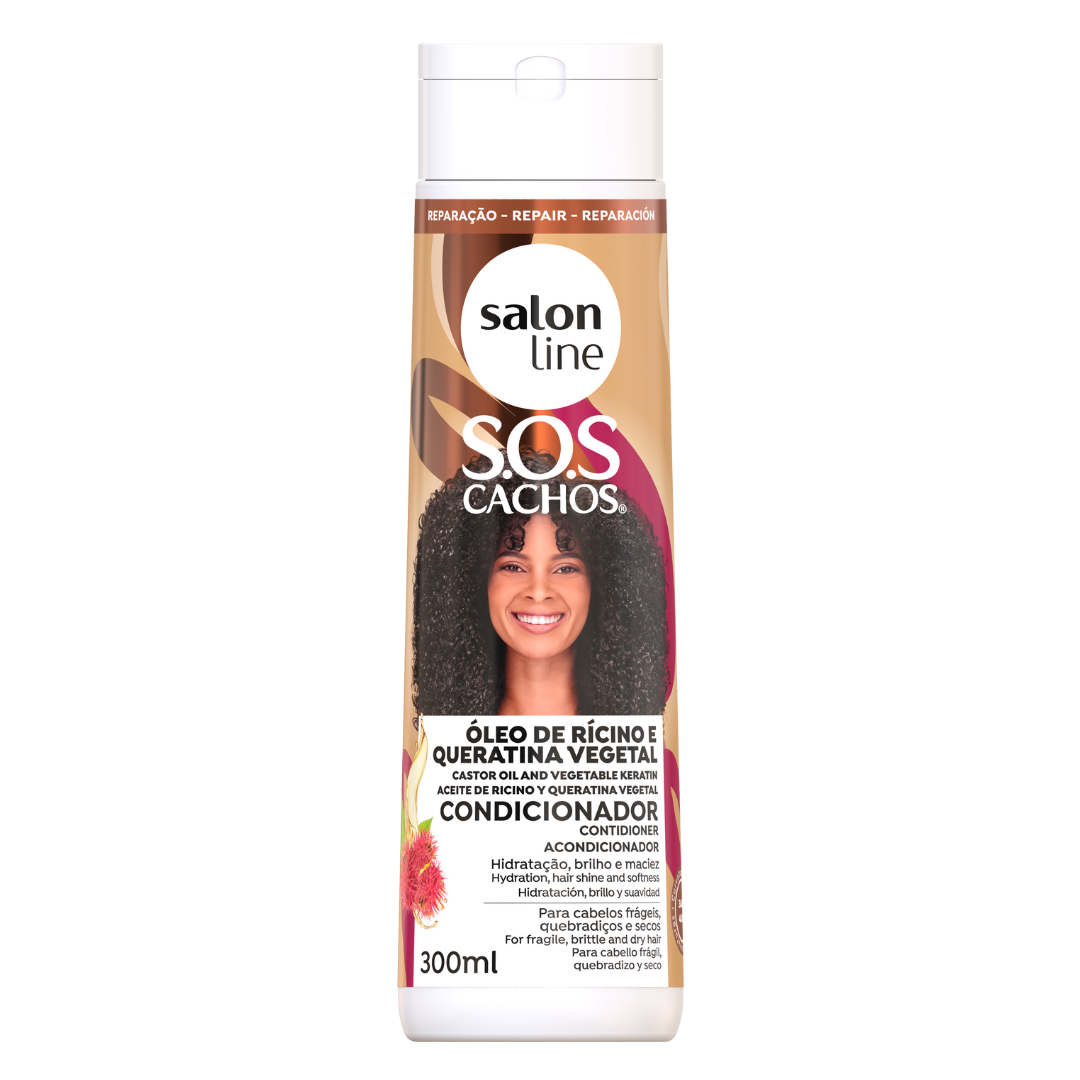 Sos Condicionador Ricino E Queratina 300Ml