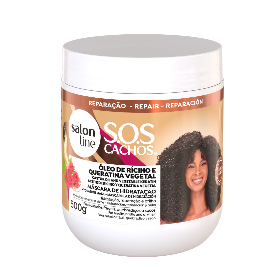 Sos Mascara Ricino E Queratina 500Ml