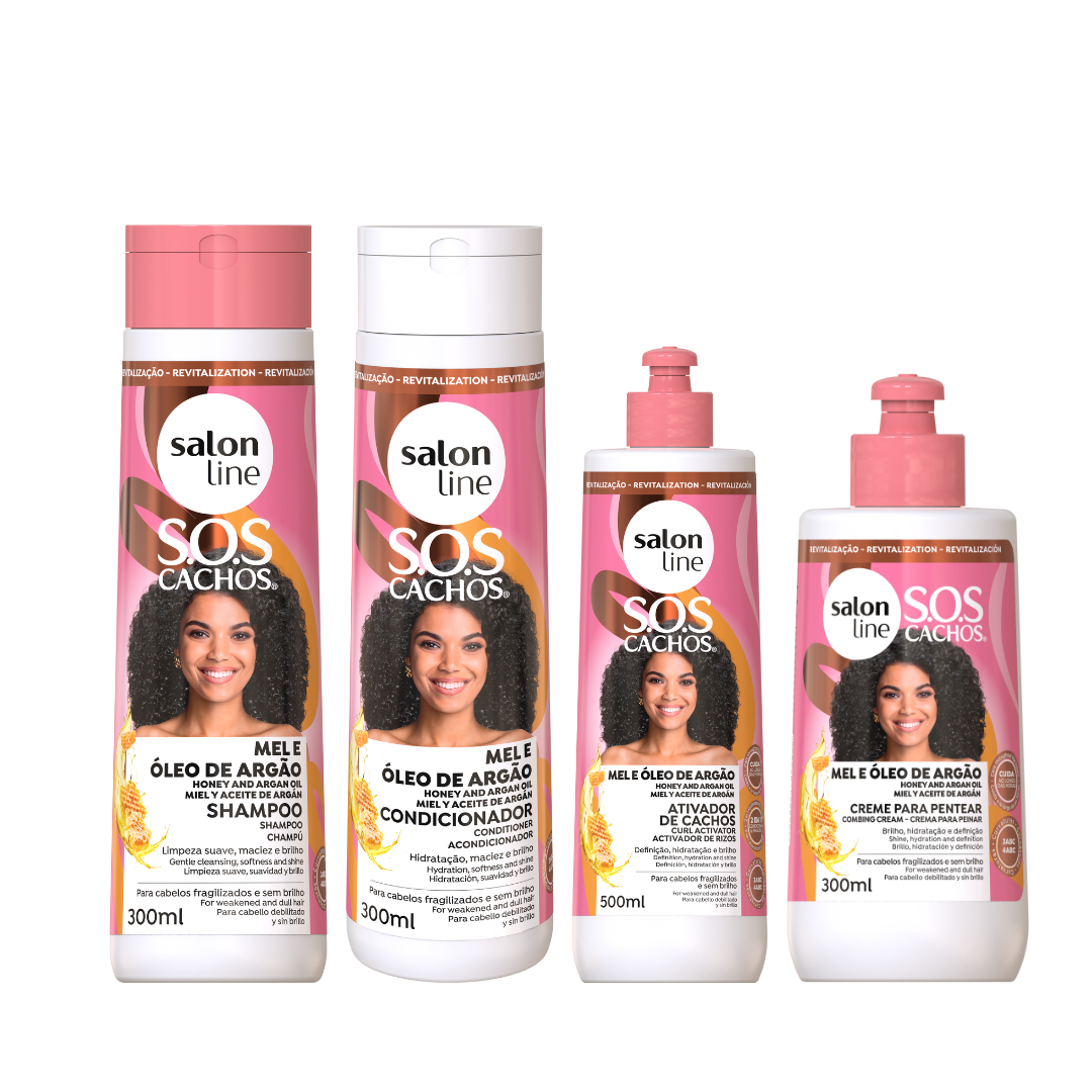 Kit SOS Salon Line Mel e Óleo de Argão