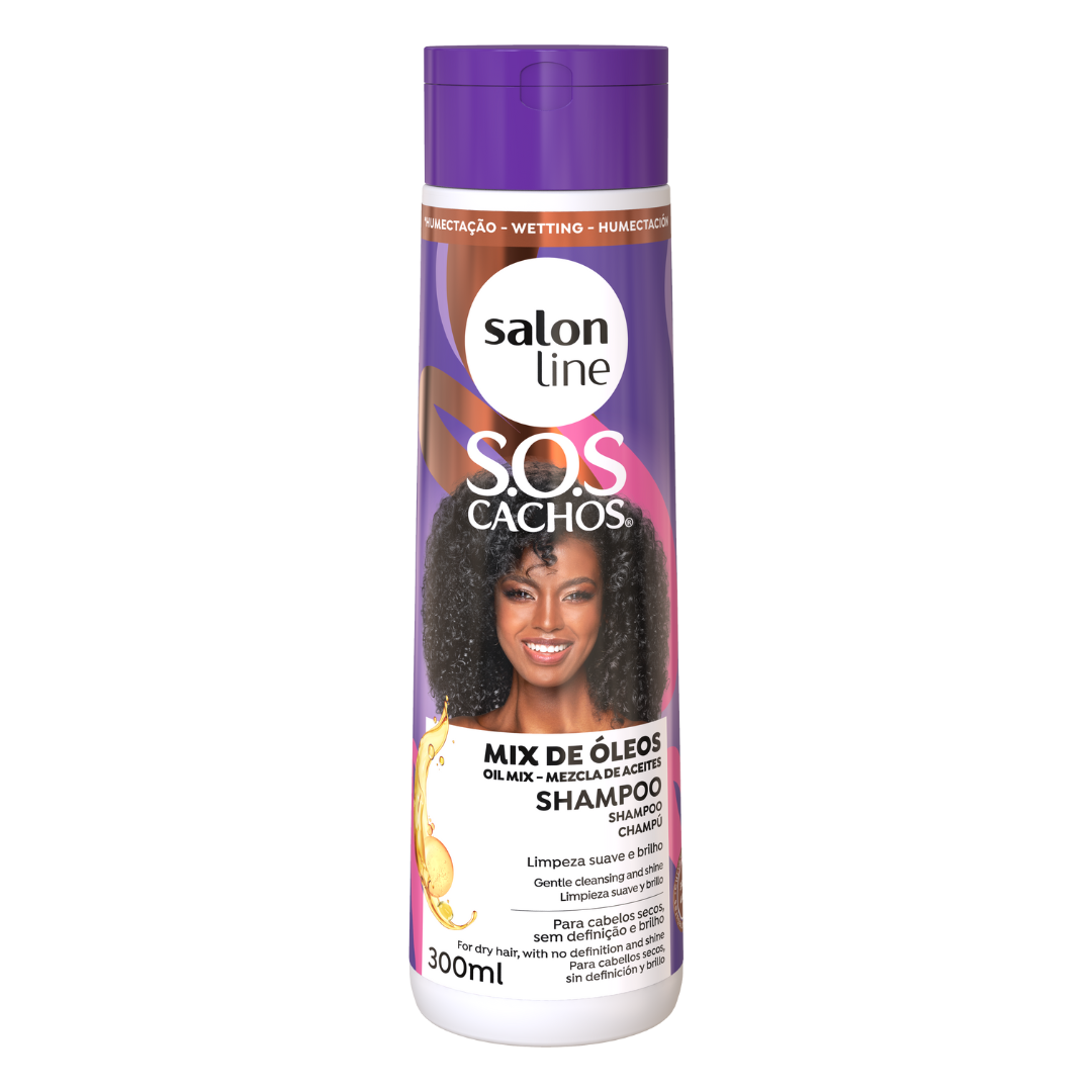 SOS Salon Line Shampoo Mix Oleos Nutritivo 300Ml