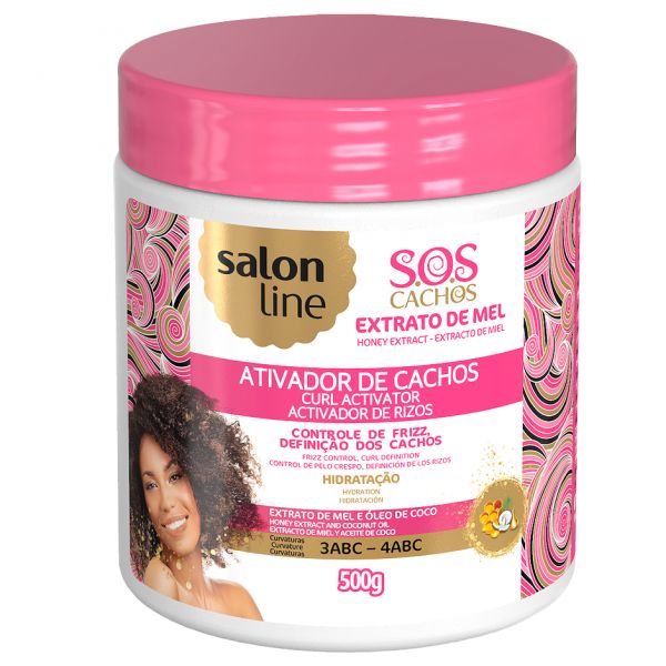 Ativador de Caracóis Salon Line SOS Mel Cachos Intensos (500ml)