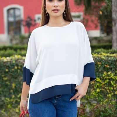 PONCHO SILVINA CAMPOS V26PCH63BAR10