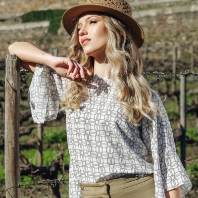 TUNICA SILVINA CAMPOS V25TUN80CRZ02