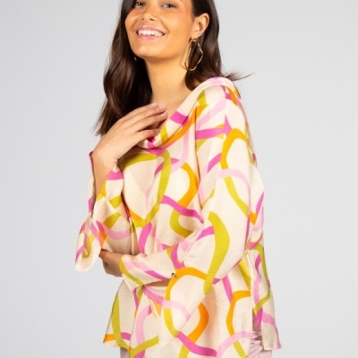 TÚNICA SILVINA CAMPOS V26TUN51ROL20