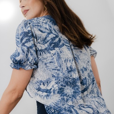 BLUSA SILVINA CAMPOS V25BLU47ROM20