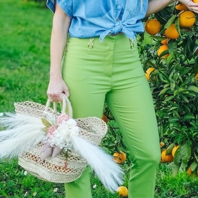 CALÇA SILVINA CAMPOS  V24CAL00SKY02