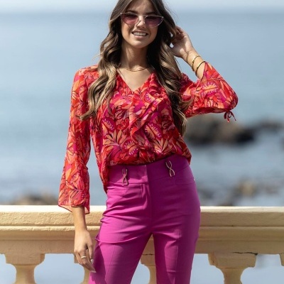 TÚNICA SILVINA CAMPOS V24TUN50FLH04