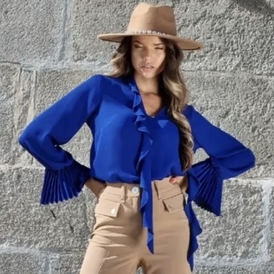 TUNICA SILVINA CAMPOS I25TUN65PLI01