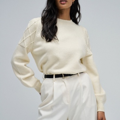 CAMISOLA SALSA  DE MALHA COM PÉROLAS 21010527