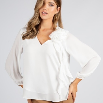 TUNICA SILVINA CAMPOS V25TUN77FLO03