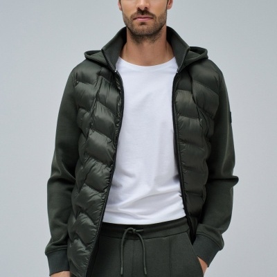 CASACO ACOLCHOADO COM MISTURA DE MATERIAIS SALSA  21010289