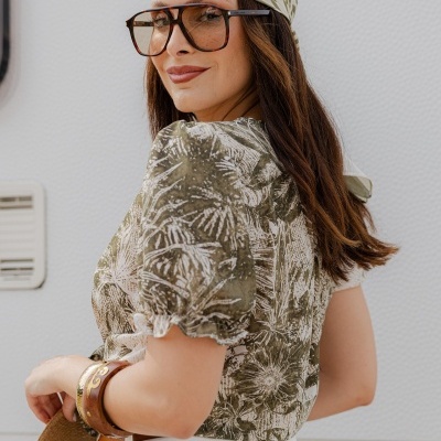 BLUSA SILVINA CAMPOS V25BLU47ROM20