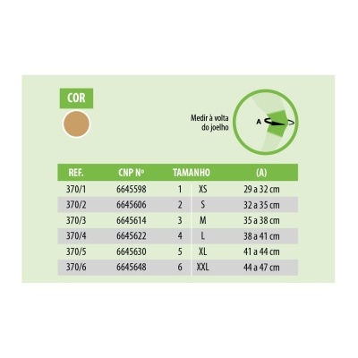 JOELHO ELÁSTICO COM ABERTURA NA RÓTULA PEETH 380