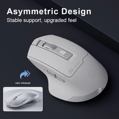 Rato Inphic S6  Wireless+Bluetooth AI  - Reconhecimento de Voz -Suporte de tradução inteligente.