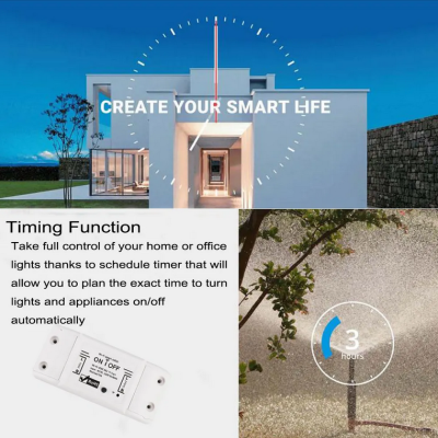 Smart Breaker Tuya Wifi Bluethoth 10A com monitorização de energia.