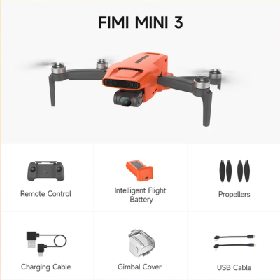 FIMI Mini 3 Drone com câmera 4K, 4K, 60Fps, Gimbal de 3 eixos, GPS, Quadcopter, Dual HD, FPV, 5G, 9km distância remota, 245g FIMI Mini 3 Drone com câmera 4K, 4K, 60Fps, Gimbal de 3 eixos, GPS, Quadcopter, Dual HD, FPV, 5G, 9km distância remota, 245g