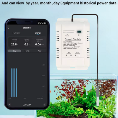 Interruptor Inteligente Tuya Smart Switch TYTE - D1   16A com sensor de temperatura à prova de àgua