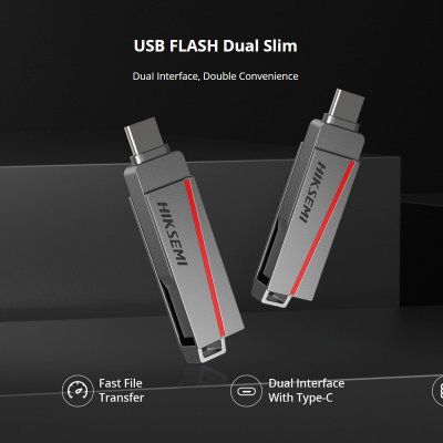 Dual Slim Hiksemi USB Pen Drive 128GB
