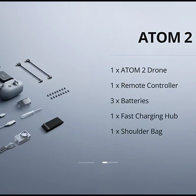 Drone Potensic ATOM 2 Gimbal 3 Eixos, vídeo 4 K/foto 8 K, 48Mp