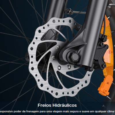 Engwe L20 3.0 Pro Motor central de 250 W e 100 Nm, suspensão total, bicicleta elétrica compacta.