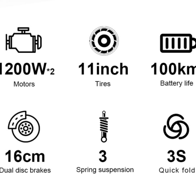 Trotinete Kixin X10 Off Road