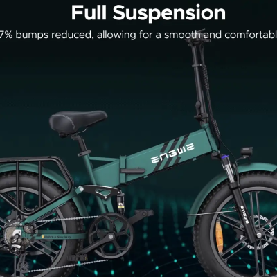 Bicicleta elétrica ENGWE Engine Pro 2.0. E-bike dobrável de aventura ao ar livre de alto torque de 75Nm Bicicleta elétrica ENGWE Engine Pro 2.0. E-bike dobrável de aventura ao ar livre de alto torque de 75Nm