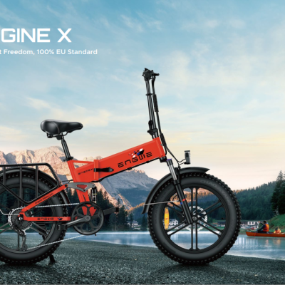 Bicicleta elétrica ENGWE Engine X 250W 100 km Alcance Máximo. Velocidade Máxima 25 km/h. Suspensão Total. Bicicleta Dobravel.