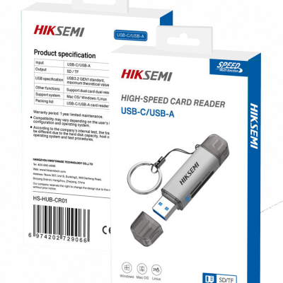 ADAPTADOR EXTERNO PARA DISCO SSD HIKSEMI HS-HUB-CR01 ADAPTADOR EXTERNO PARA DISCO SSD HIKSEMI HS-HUB-CR01