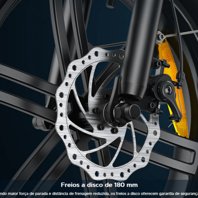 Bicicleta elétrica ENGWE EP-2 Boost, Sensor de torque, Alcance 120 km. Velocidade Máxima 25 km/h. Suspensão Frontal.