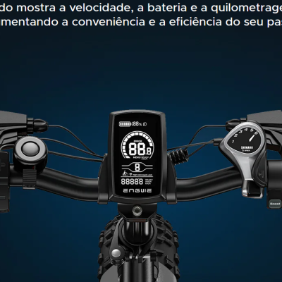 Bicicleta elétrica ENGWE EP-2 Boost, Sensor de torque, Alcance 120 km. Velocidade Máxima 25 km/h. Suspensão Frontal.