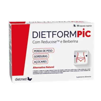 Dietmed Dietform Pic 30 capsulas vegetais Dietmed Dietform Pic 30 capsulas vegetais