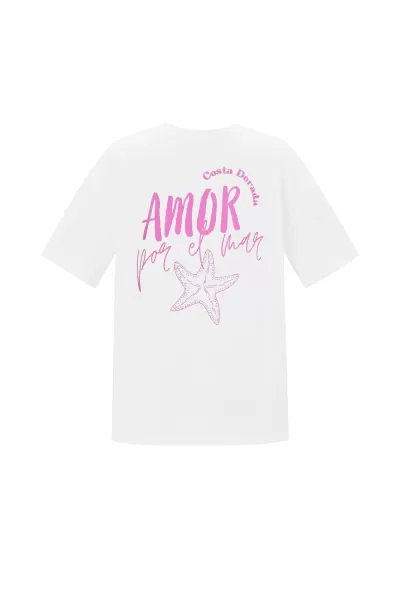 T-shirt  Amor  branca